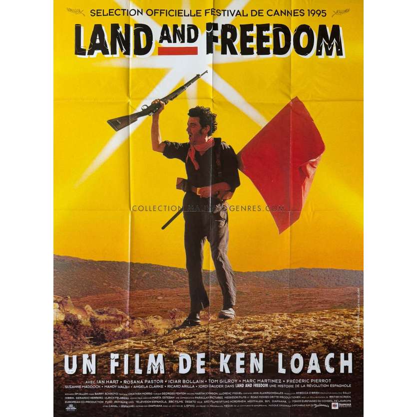 LAND AND FREEDOM Affiche de cinéma- 120x160 cm. - 1995 - Ken Loach, Ian Hart