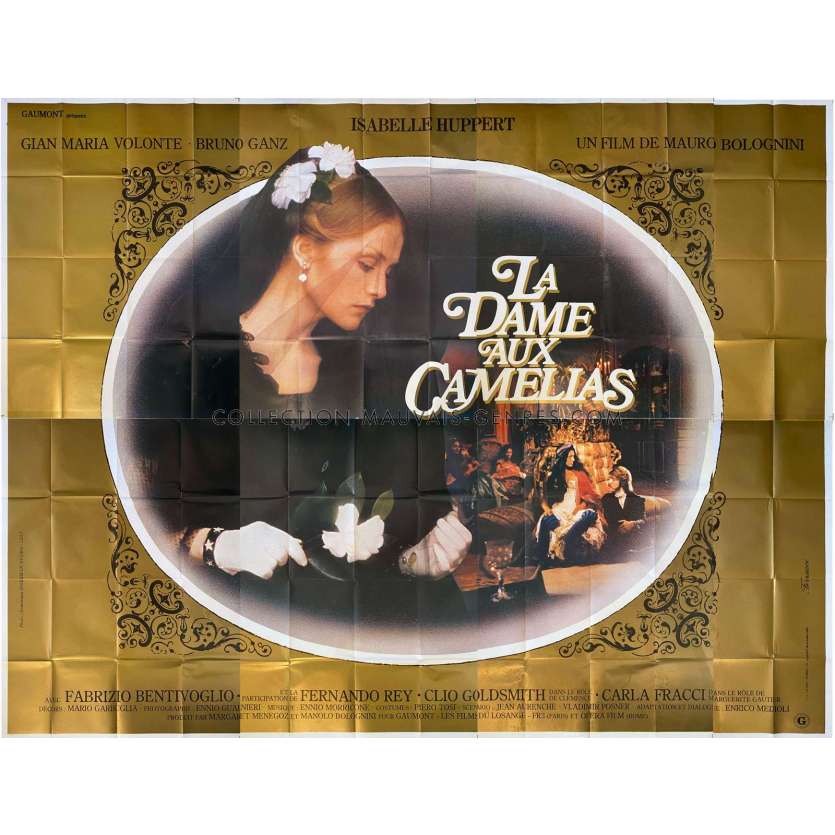 LADY OF THE CAMELIAS French Movie Poster- 158x118 in. - 1981 - Mauro Bolognini, Isabelle Huppert