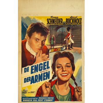 AN ANGEL ON WHEELS Belgian Movie Poster- 14x21 in. - 1959 - Geza von Radvanyi, Romy Schneider