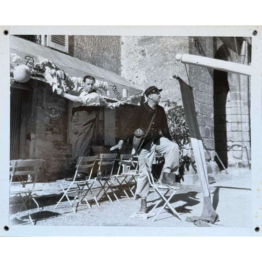 JOUR DE FETE Photo de film N01 - 27x33 cm. - 1949/R1960 - Jacques Tati, Paul Frankeur