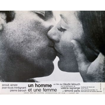 UN HOMME ET UNE FEMME Photo de film- 21x30 cm. - 1966 - Claude Lelouch, Anouk Aimée