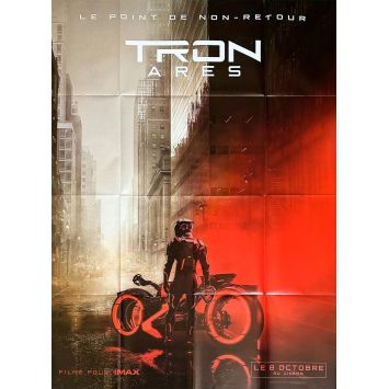 TRON ARES French Movie Poster- 47x63 in. - 2025 - Joachim Ronning, Evan Peters