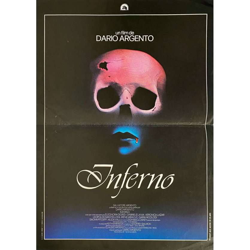 INFERNO French Movie Poster- 15x21 in. - 1980 - Dario Argento, Daria Nicolodi
