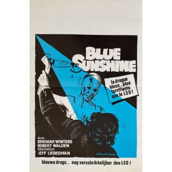 BLUE SUNSHINE Belgian Movie Poster- 14x21 in. - 1976 - Jeff Lieberman  , Deborah Winters