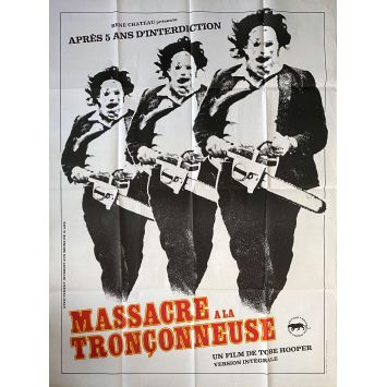 THE TEXAS CHAINSAW MASSACRE French Movie Poster- 47x63 in. - 1974 - Tobe Hooper, Marilyn Burns