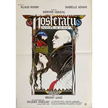 NOSFERATU French Movie Poster- 15x21 in. - 1979 - Werner Herzog, Klaus Kinski