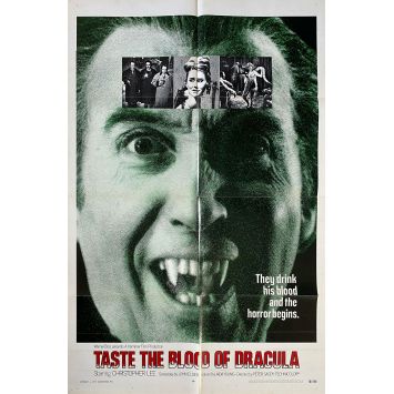TASTE THE BLOOD OF DRACULA U.S Movie Poster- 27x41 in. - 1970 - Peter Sasdy, Christopher Lee
