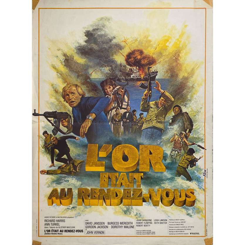 L'OR ETAIT AU RENDEZ-VOUS Affiche de cinéma- 40x54 cm. - 1977 - Ashley Lazarus, Richard Harris