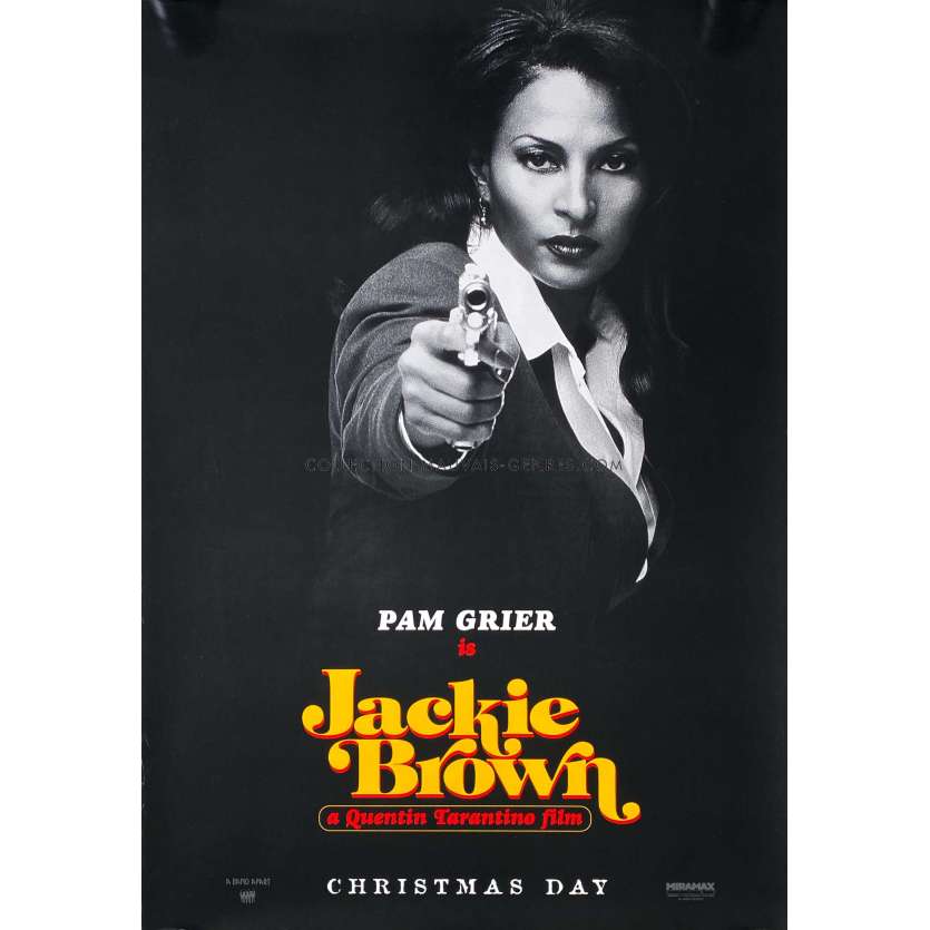 JACKIE BROWN U.S Movie Poster Adv. - 27x41 in. - 1997 - Quentin Tarantino, Pam Grier