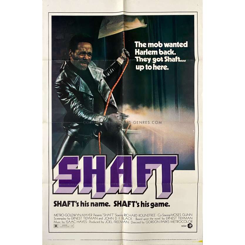 SHAFT U.S Movie Poster- 27x41 in. - 1971 - Gordon Parks, Richard Roundtree