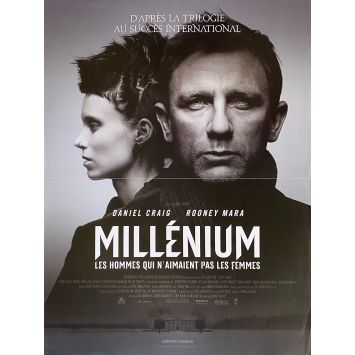 GIRL WITH THE DRAGON TATTOO French Movie Poster- 15x21 in. - 2011 - David Fincher, Daniel Craig
