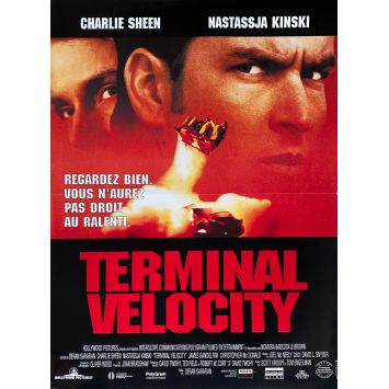 TERMINAL VELOCITY French Movie Poster- 15x21 in. - 1994 - Deran Sarafian, Nastassja Kinski