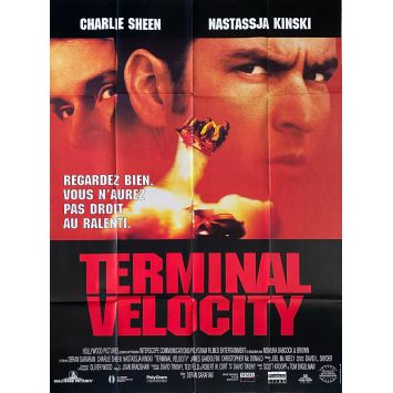 TERMINAL VELOCITY French Movie Poster- 47x63 in. - 1994 - Deran Sarafian, Nastassja Kinski