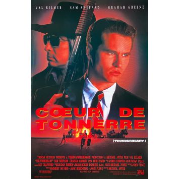 CŒUR DE TONNERRE Affiche de film- 32x50 cm. - 1992 - Michael Apted, Val Kilmer