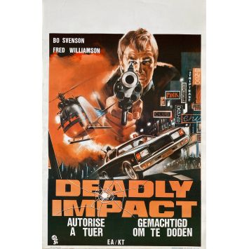 AUTORISE A TUER Affiche de film- 35x55 cm. - 1984 - Fabrizio De Angelis, Fred Williamson