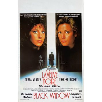 BLACK WIDOW Belgian Movie Poster- 14x21 in. - 1987 - Bob Rafelson, Debra Winger