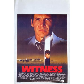 WITNESS Belgian Movie Poster- 14x21 in. - 1985 - Peter Weir, Harrison Ford