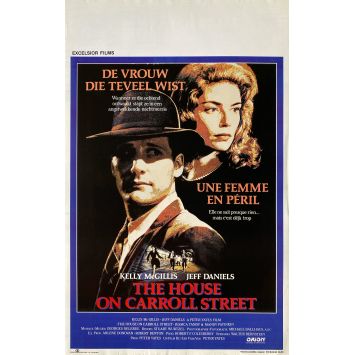 THE HOUSE ON CARROLL STREET Belgian Movie Poster- 14x21 in. - 1988 - Peter Yates, Kelly McGillis