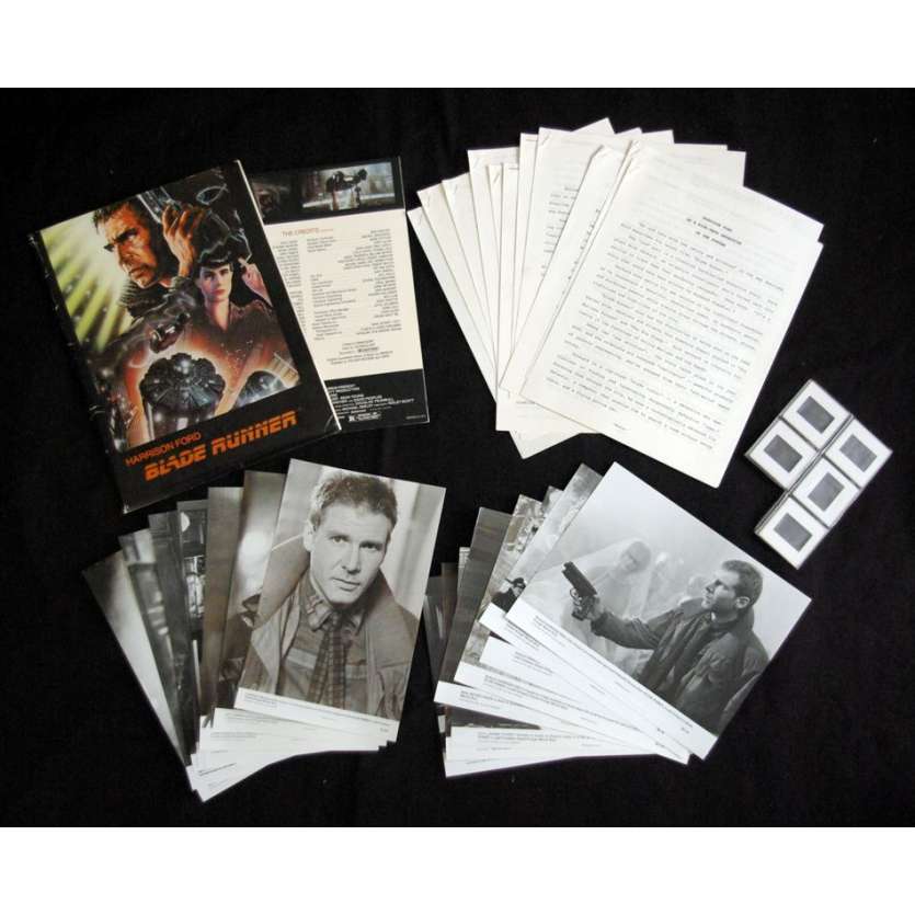 BLADE RUNNER presskit '82 Ridley Scott sci-fi classic, Ford, Daryl Hannah & Sean Young