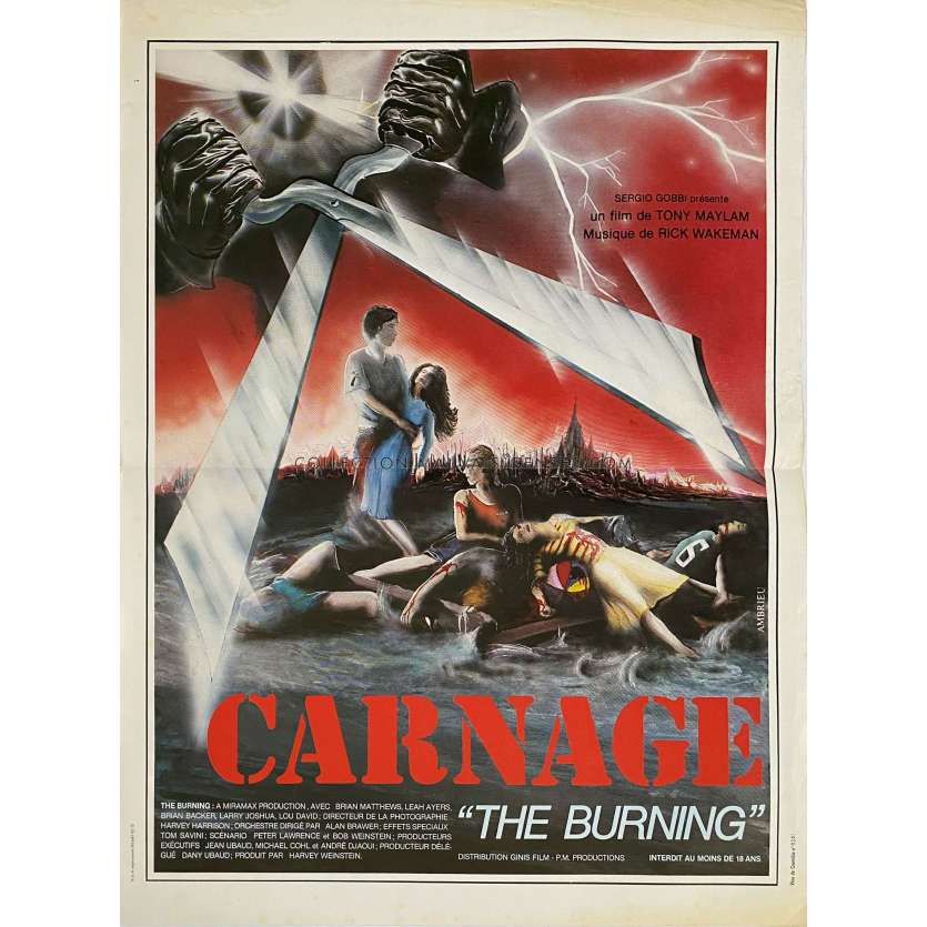 CARNAGE Affiche de cinéma- 40x54 cm. - 1981 - Tony Maylam, Brian Matthews