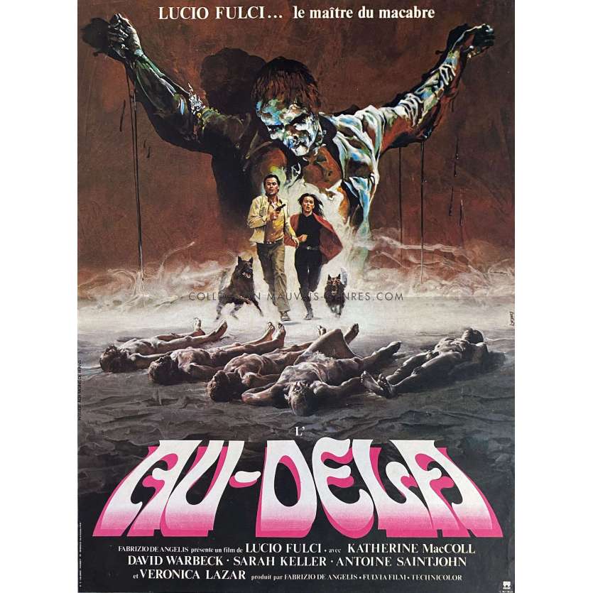 THE BEYOND French Movie Poster- 15x21 in. - 1981 - Lucio Fulci, Catriona MacColl