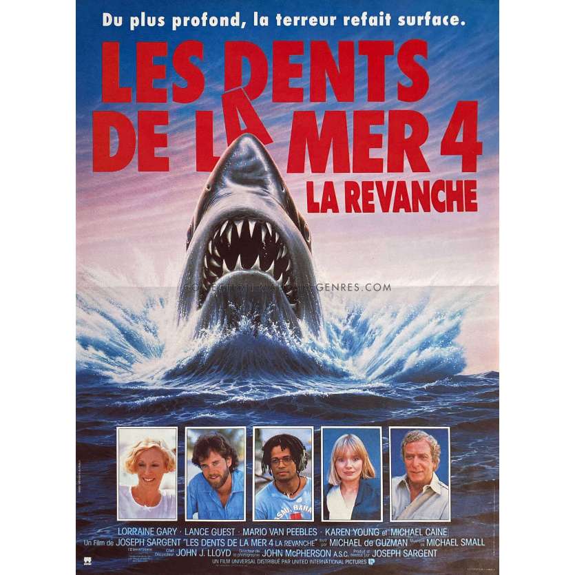 JAWS: THE REVENGE  French Movie Poster- 15x21 in. - 1987 - Joseph Sargent, Lance Guest