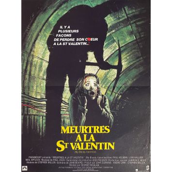 MEURTRES A LA ST VALENTIN Affiche de cinéma- 40x54 cm. - 1981 - George Mihalka, Paul Kelman MEURTRES A LA ST VALENTIN Affiche de cinéma- 40x54 cm. - 1981 - George Mihalka, Paul Kelman