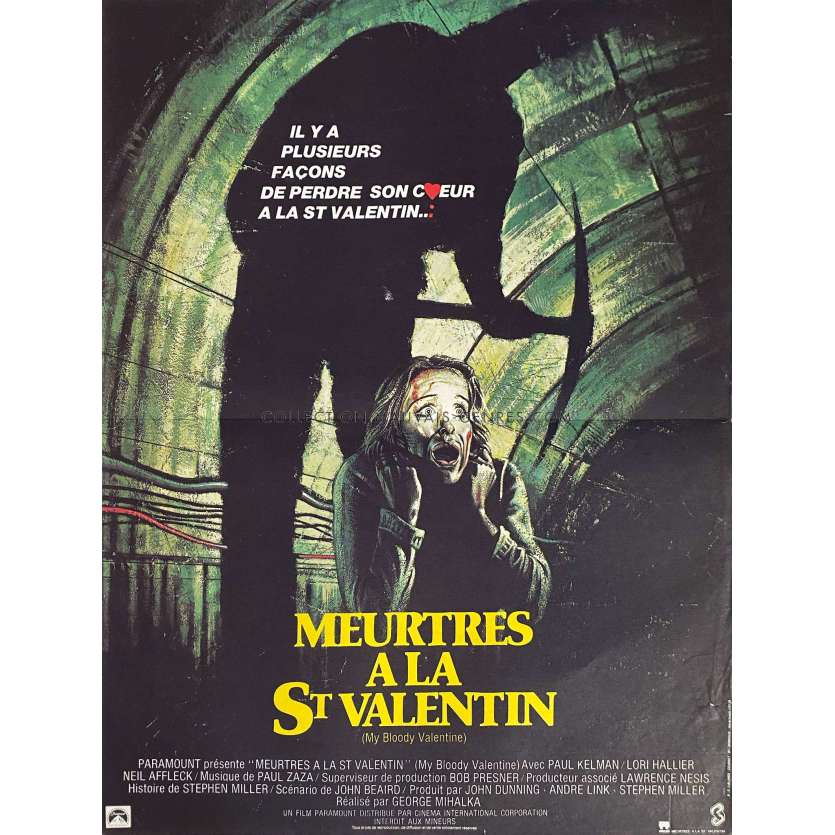 MEURTRES A LA ST VALENTIN Affiche de cinéma- 40x54 cm. - 1981 - George Mihalka, Paul Kelman
