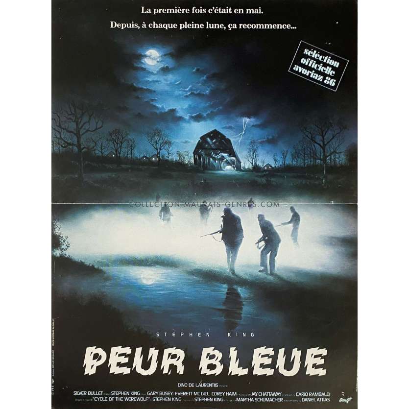 SILVER BULLET French Movie Poster- 15x21 in. - 1984 - Daniel Attias, Gary Busey