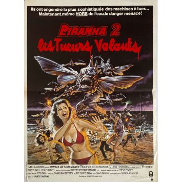 PIRANHA 2 LES TUEURS VOLANTS Affiche de cinéma- 40x54 cm. - 1981 - James Cameron, Lance Henriksen PIRANHA 2 LES TUEURS VOLANTS Affiche de cinéma- 40x54 cm. - 1981 - James Cameron, Lance Henriksen