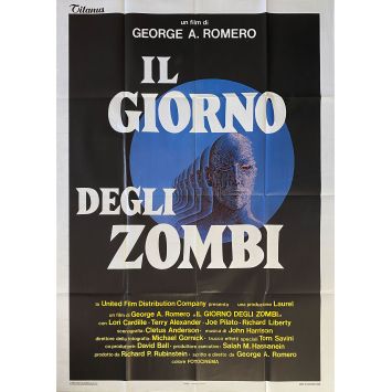 DAY OF THE DEAD Italian Movie Poster- 39x55 in. - 1985 - George A. Romero, Lori Cardille