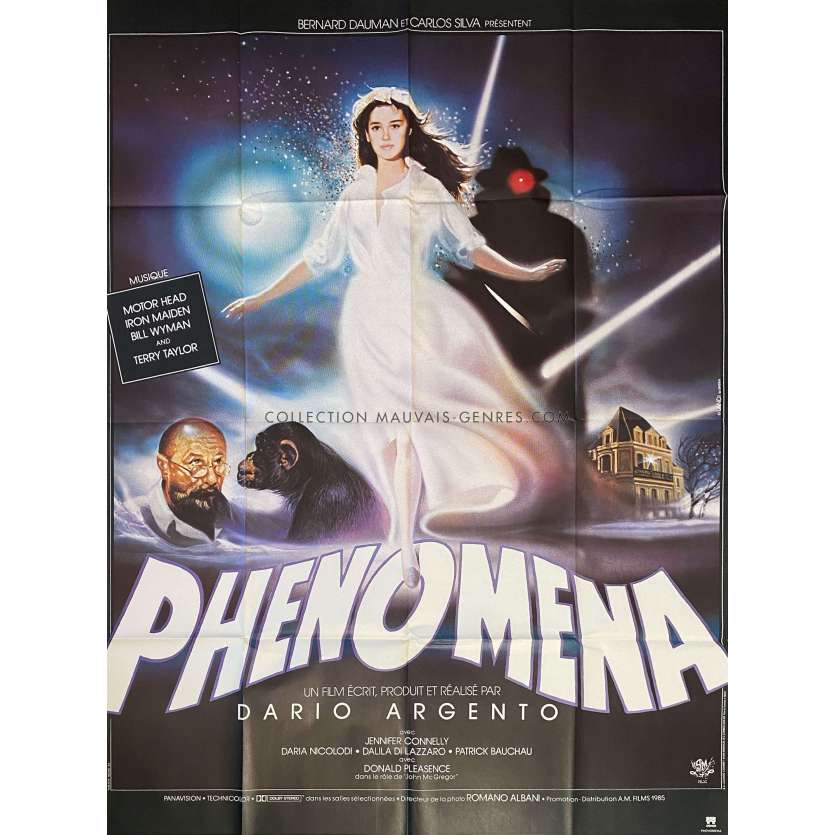 PHENOMENA Affiche de cinéma- 120x160 cm. - 1985 - Dario Argento, Jennifer Connely