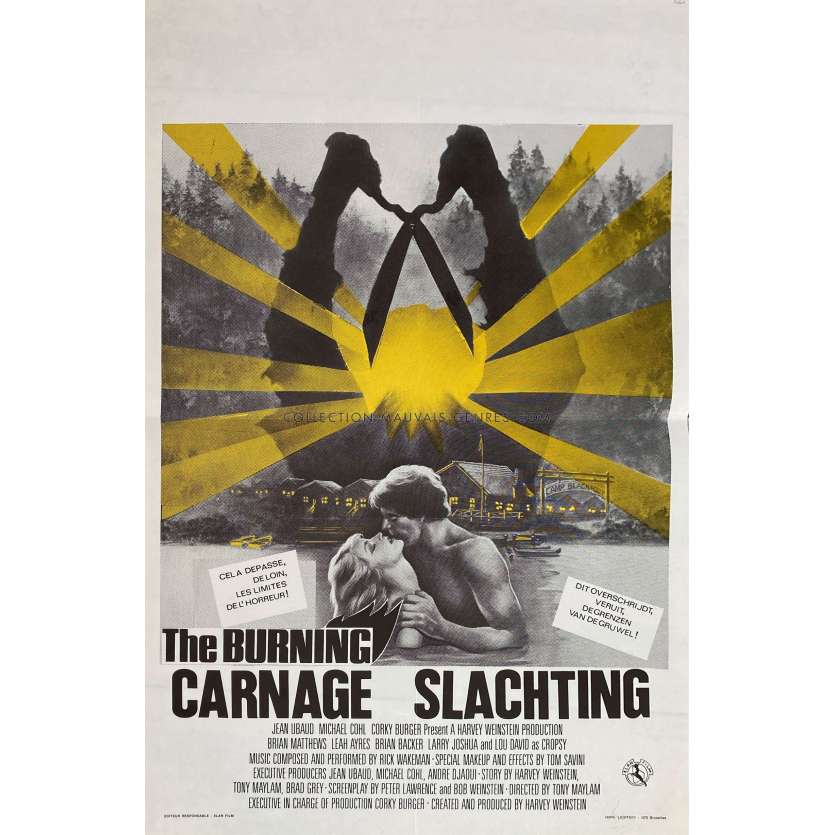 THE BURNING Belgian Movie Poster- 14x21 in. - 1981 - Tony Maylam, Brian Matthews