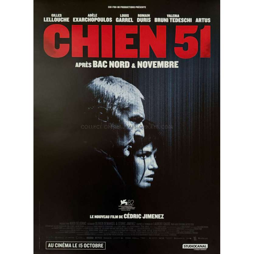 CHIEN 51 Affiche de cinéma- 40x54 cm. - 2015 - Cédric Jimenez, Gilles Lellouche