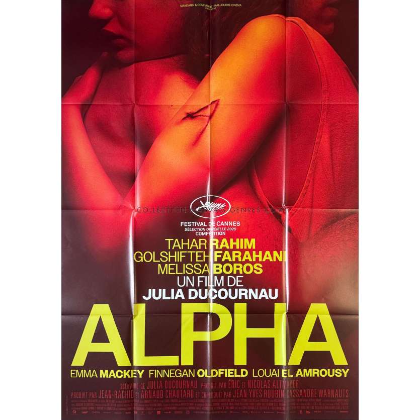 ALPHA Affiche de cinéma- 120x160 cm. - 2025 - Julia Ducournau, Tahar Rahim
