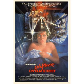 NIGHTMARE ON ELM STREET U.S Linen Movie Poster- 27x41 in. - 1985 - Wes Craven, Robert Englund, Freddy Krueger