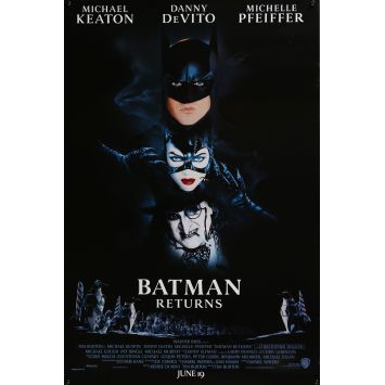 BATMAN 2 LE DEFI Affiche de cinéma- 69x104 cm. - 1992 - Tim Burton, Michael Keaton