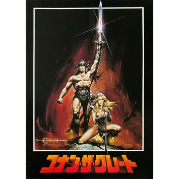 CONAN THE BARBARIAN Japanese Program 24p - 9x12 in. - 1982 - John Milius, Arnold Schwarzenegger
