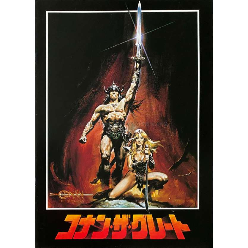 CONAN LE BARBARE Programme 24p - 21x30 cm. - 1982 - John Milius, Arnold Schwarzenegger