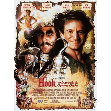 HOOK French Movie Poster- 15x21 in. - 1991 - Steven Spielberg, Dustin Hoffman
