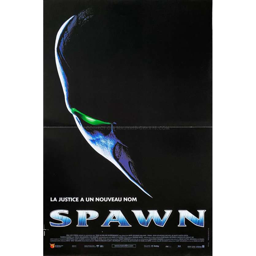 SPAWN French Movie Poster- 15x21 in. - 1997 - Mark A.Z. Dippé, Michael Jai White