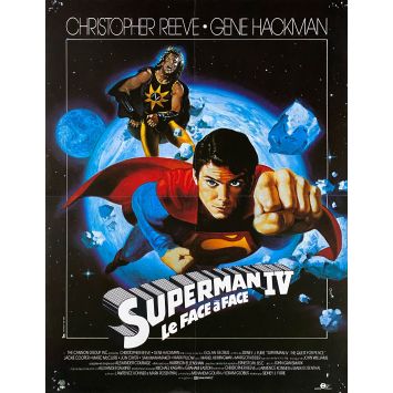 SUPERMAN 4 Affiche de cinéma- 40x54 cm. - 1987 - Sidney J. Furie, Christopher Reeve