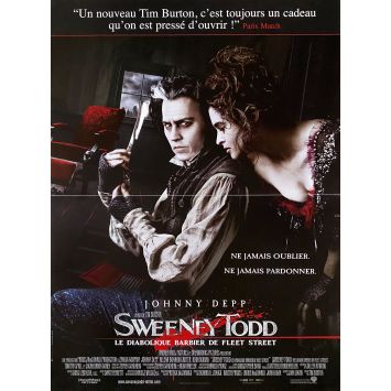 SWEENEY TODD Affiche de cinéma- 40x54 cm. - 2007 - Tim Burton, Johnny Depp