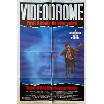 VIDEODROME Affiche de cinéma- 69x104 cm. - 1983 - David Cronenberg, James Woods