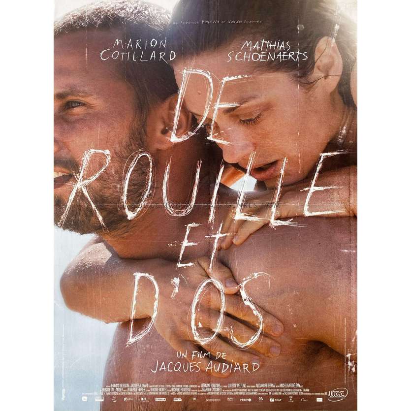 DE ROUILLE ET D'OS Affiche de cinéma- 40x54 cm. - 2012 - Jacques Audiard, Marion Cotillard