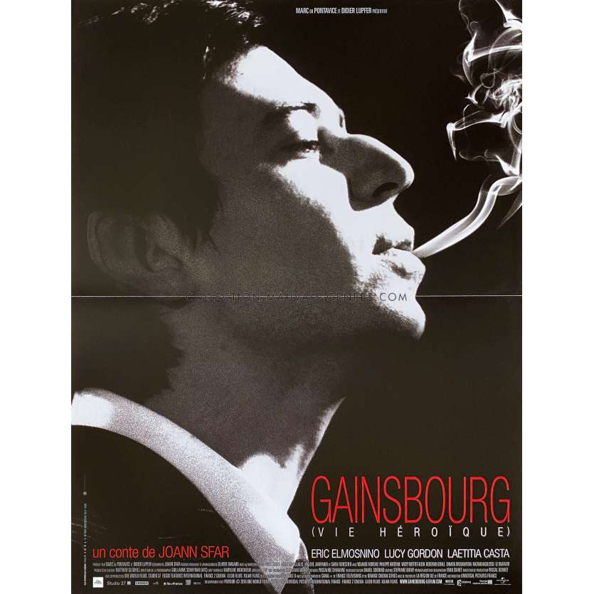 GAINBOURG A HEROIC LIFE French Movie Poster- 15x21 in. - 2010 - Joann Sfar, Eric Elmosnino