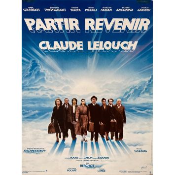PARTIR REVENIR Affiche de cinéma- 40x54 cm. - 1985 - Claude Lelouch, Jean-Louis Trintignant