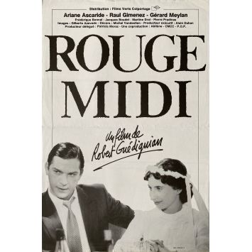 ROUGE MIDI Affiche de cinéma- 40x60 cm. - 1984 - Robert Guédiguian, Ariane Ascaride