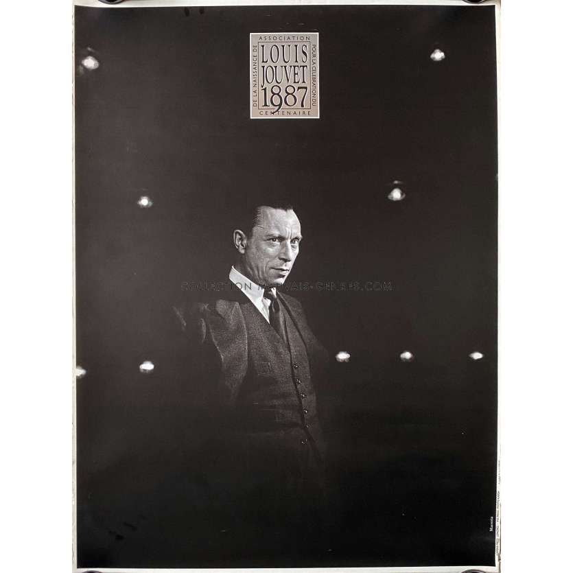 LOUIS JOUVET 1887-1987 French Movie Poster- 23x32 in. - 1987 - Hommage, Tribute