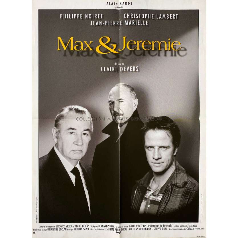 MAX ET JEREMIE French Movie Poster- 23x32 in. - 1992 - Claire Devers, Philippe Noiret